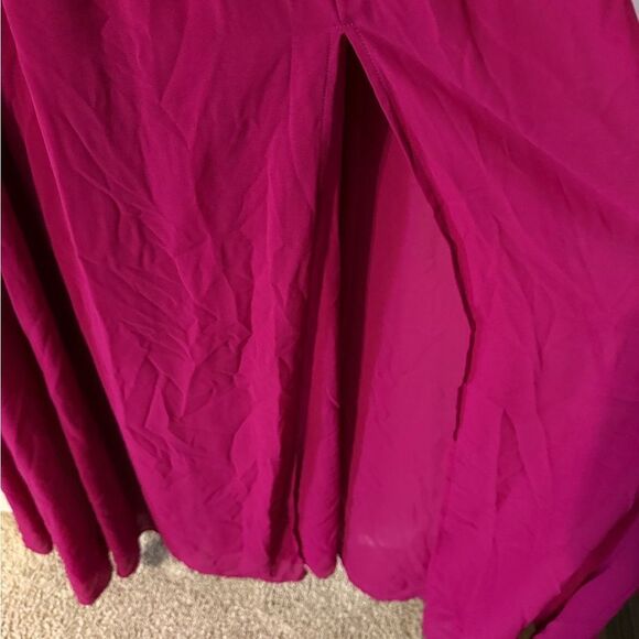 Lulu's Pink Ruched Long Dress - Picture 3 of 6